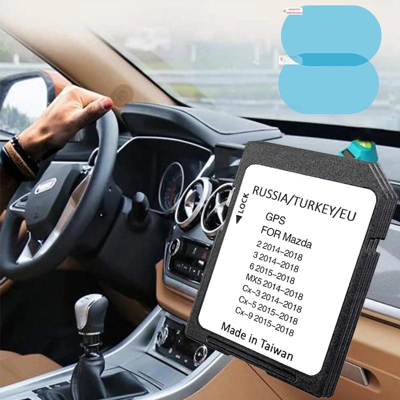 EU þ Ű  ̼ SD ī, GPS ׷̵ Ƽ̵, Mazda 2, 3, 6, CX3, CX5, CX9, MX5  ǰ,  